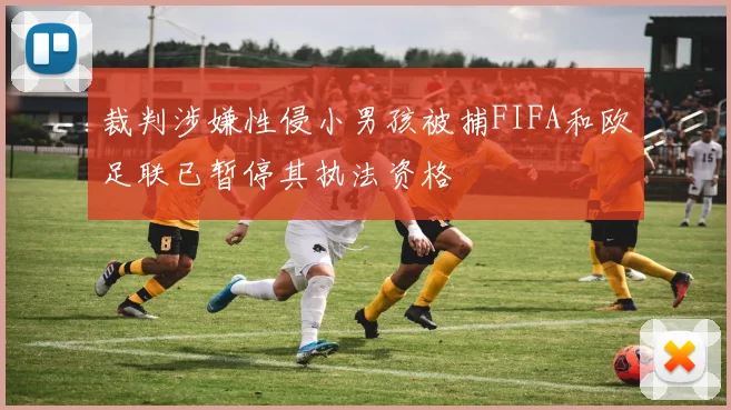 裁判涉嫌性侵小男孩被捕FIFA和欧足联已暂停其执法资格